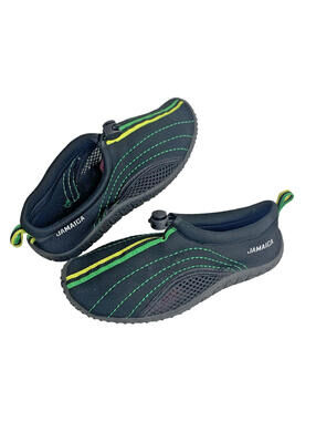 Jamaica Aqua Water Shoes Toggle Close Black Net Sides Size 5/36 Sports Summer